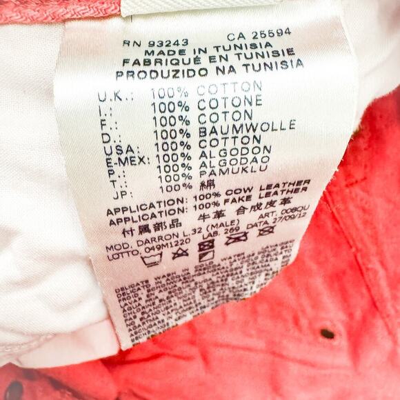 Diesel Darron Regular Slim Tapered Leg Denim Jeans Red Size 30 x 32 L - Picture 8 of 10